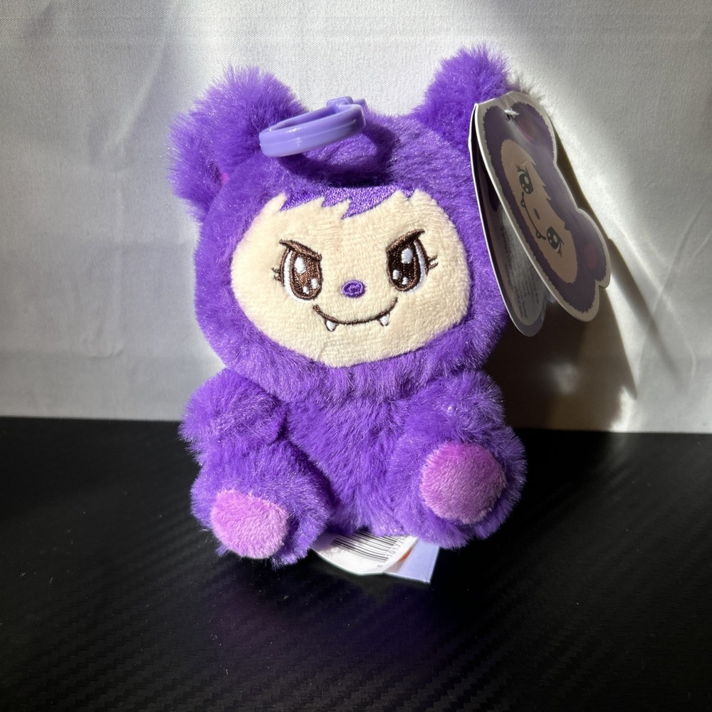 LaBabies FiFi Monster Keychain Clip Approx 5" High Purple
